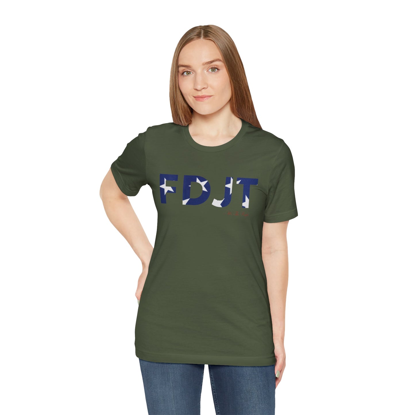 FDJT Blue & White Stars Tee β Classic, Clean, and Defiant β