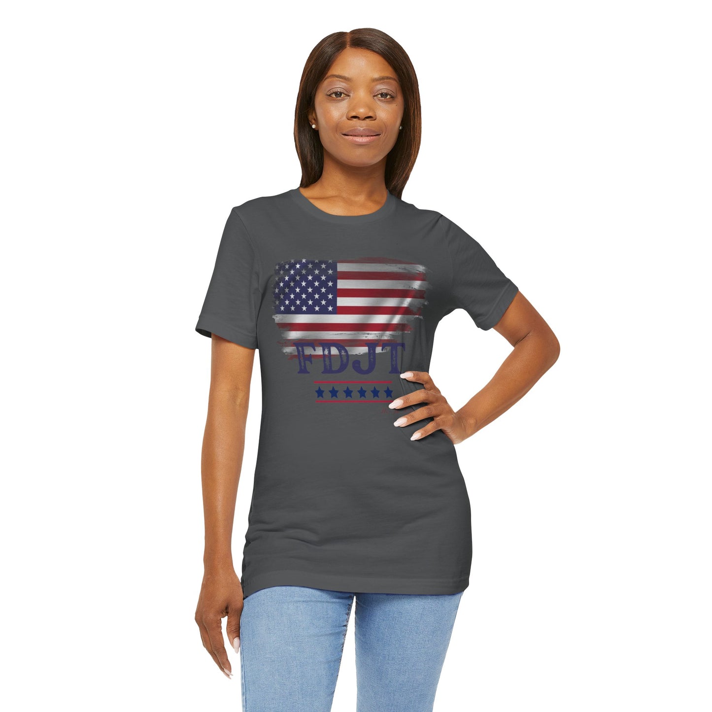 FDJT Distressed Stars & Stripes Tee β Patriotism with Purpose πΊπΈ