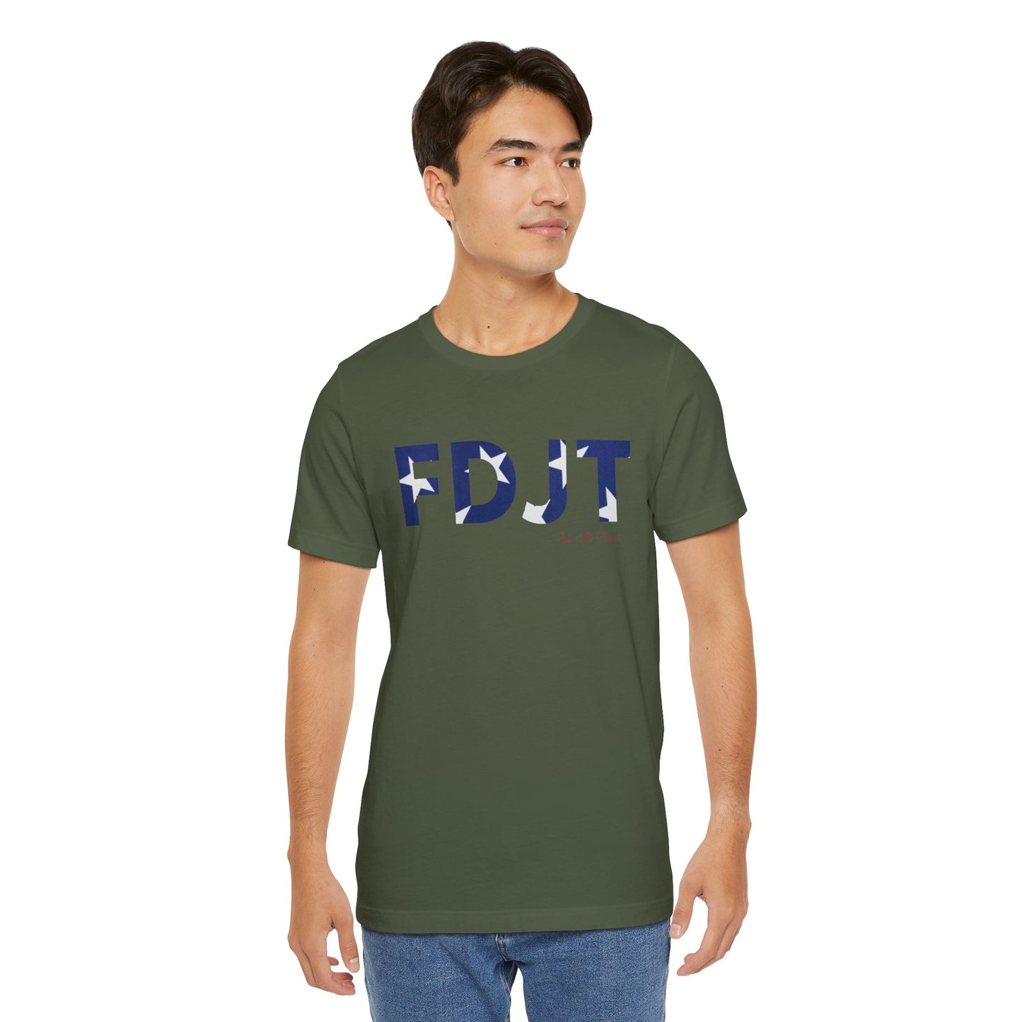 FDJT Blue & White Stars Tee β Classic, Clean, and Defiant β