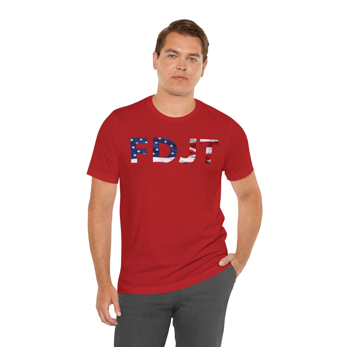FDJT Waving Flag Tee – The Flag Stands Tall, So Do We 🇺🇸