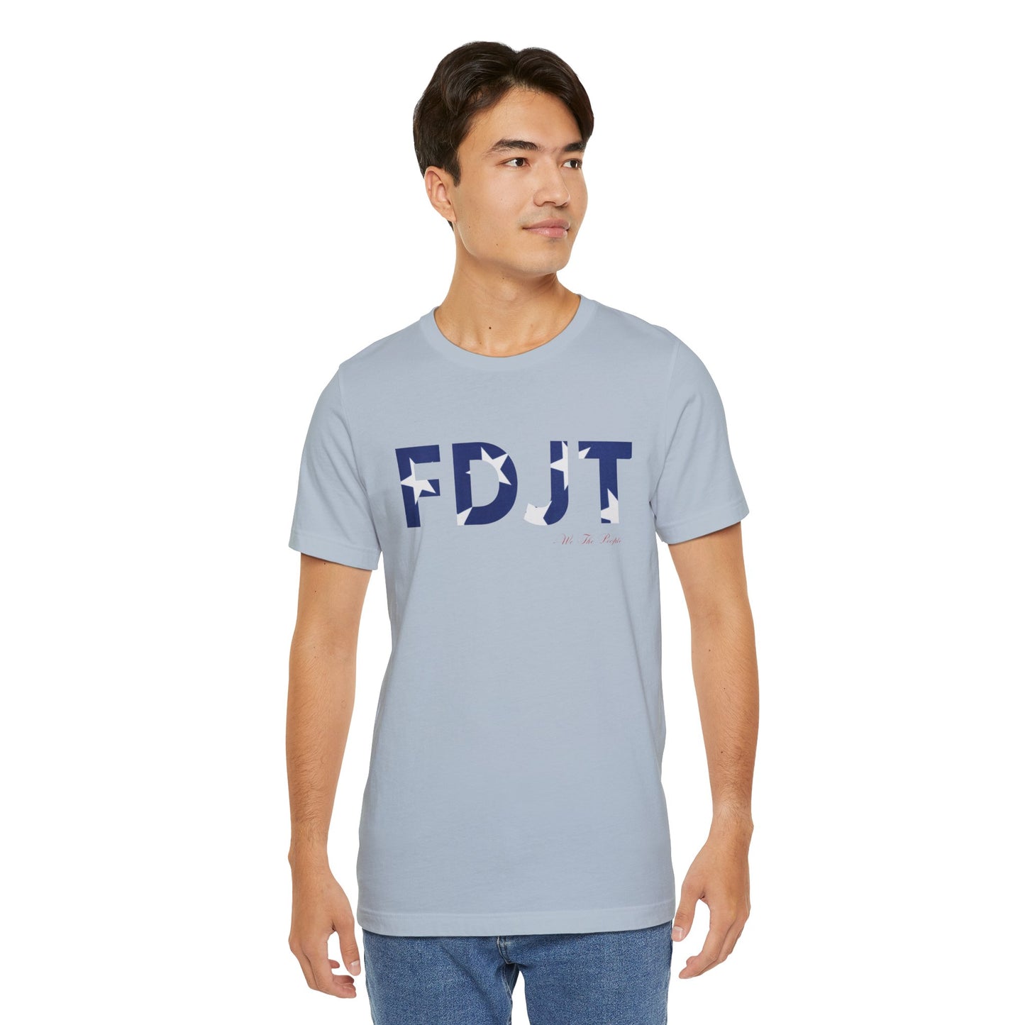 FDJT Blue & White Stars Tee – Classic, Clean, and Defiant ⭐