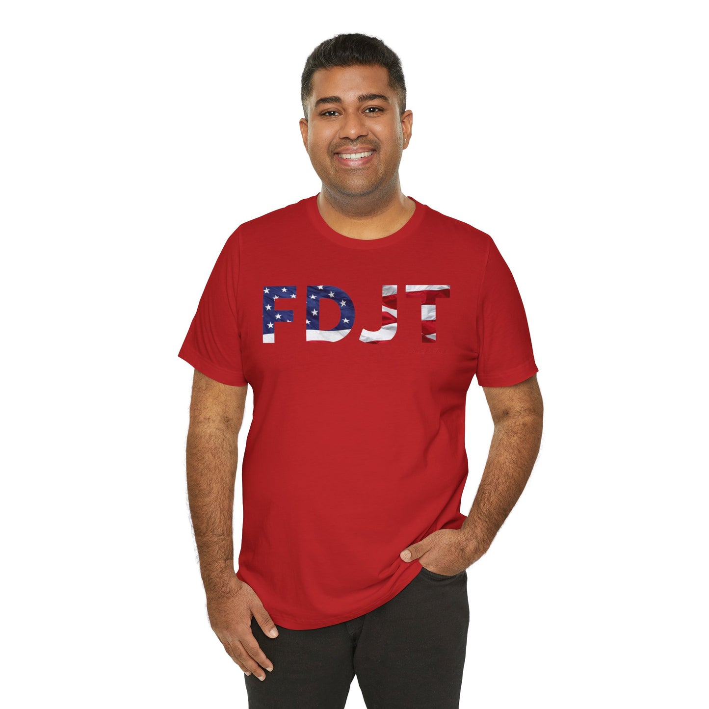 FDJT Waving Flag Tee – The Flag Stands Tall, So Do We 🇺🇸