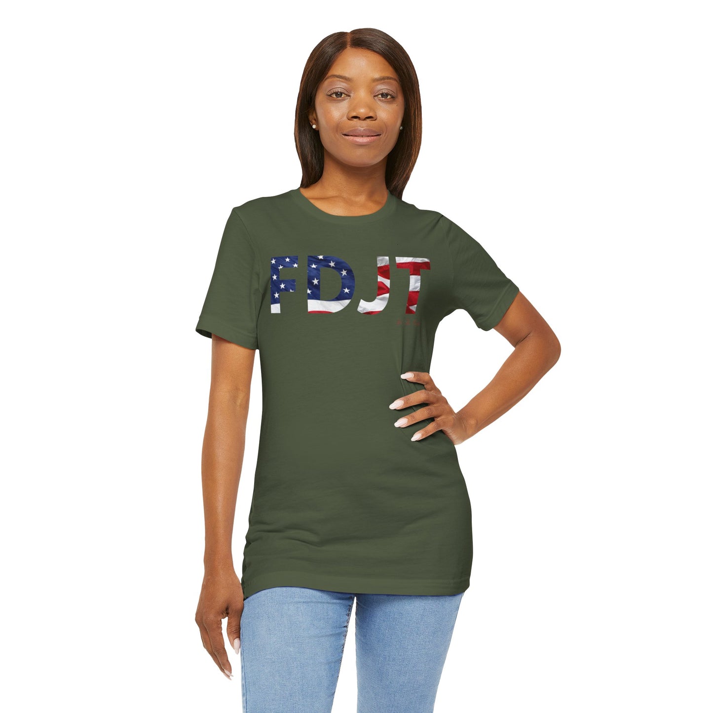 FDJT Waving Flag Tee – The Flag Stands Tall, So Do We 🇺🇸