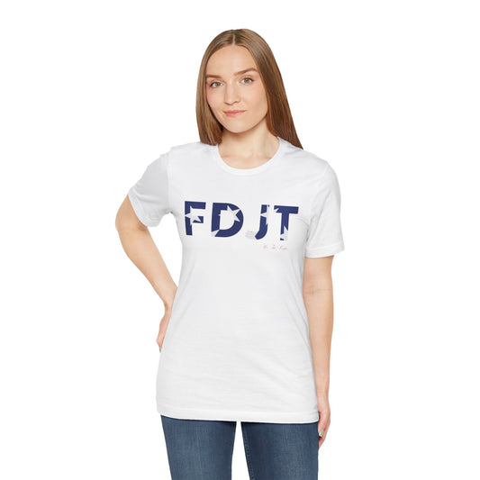FDJT Blue & White Stars Tee – Classic, Clean, and Defiant ⭐