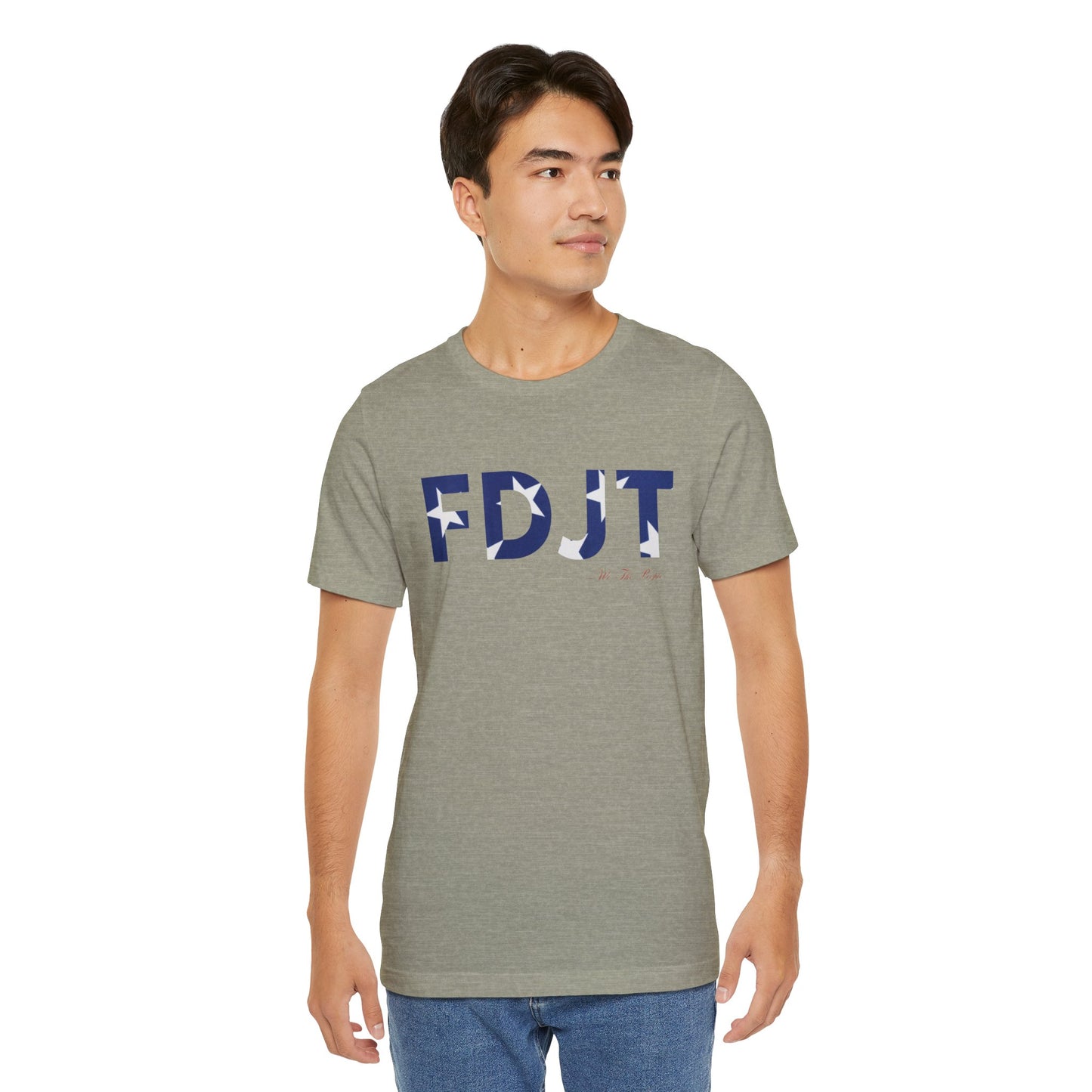 FDJT Blue & White Stars Tee – Classic, Clean, and Defiant ⭐