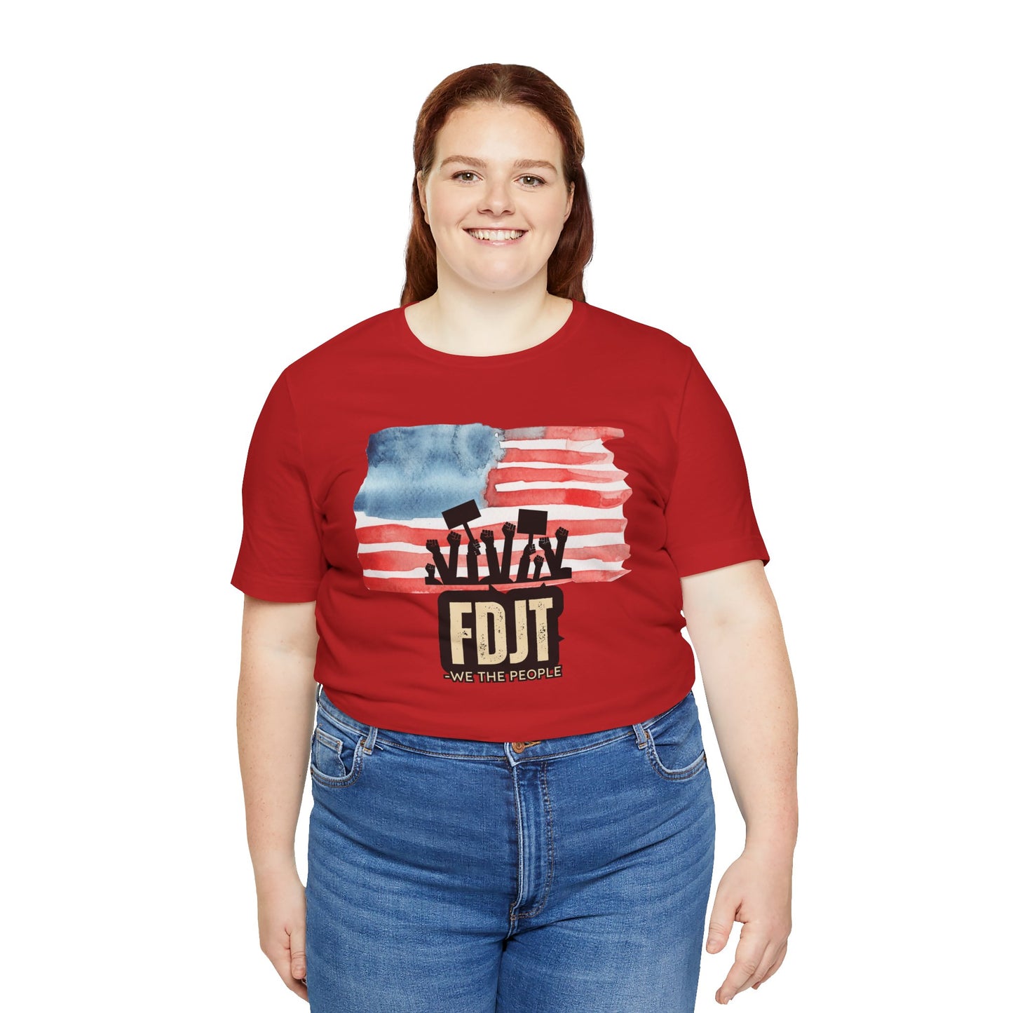 FDJT “We The People” Tee – Red, White & Revolution 🇺🇸