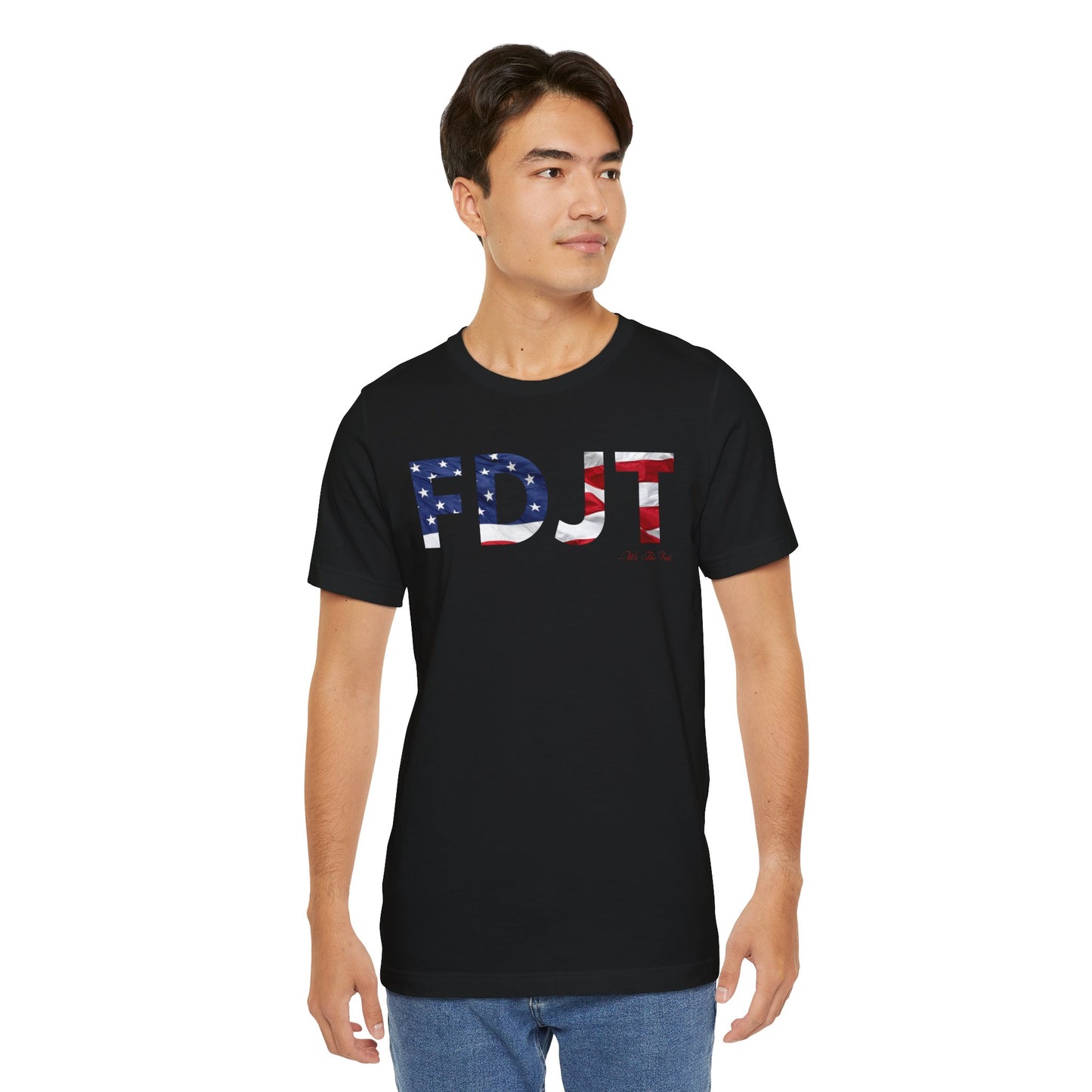 FDJT Waving Flag Tee – The Flag Stands Tall, So Do We 🇺🇸