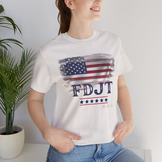 FDJT Distressed Stars & Stripes Tee – Patriotism with Purpose 🇺🇸
