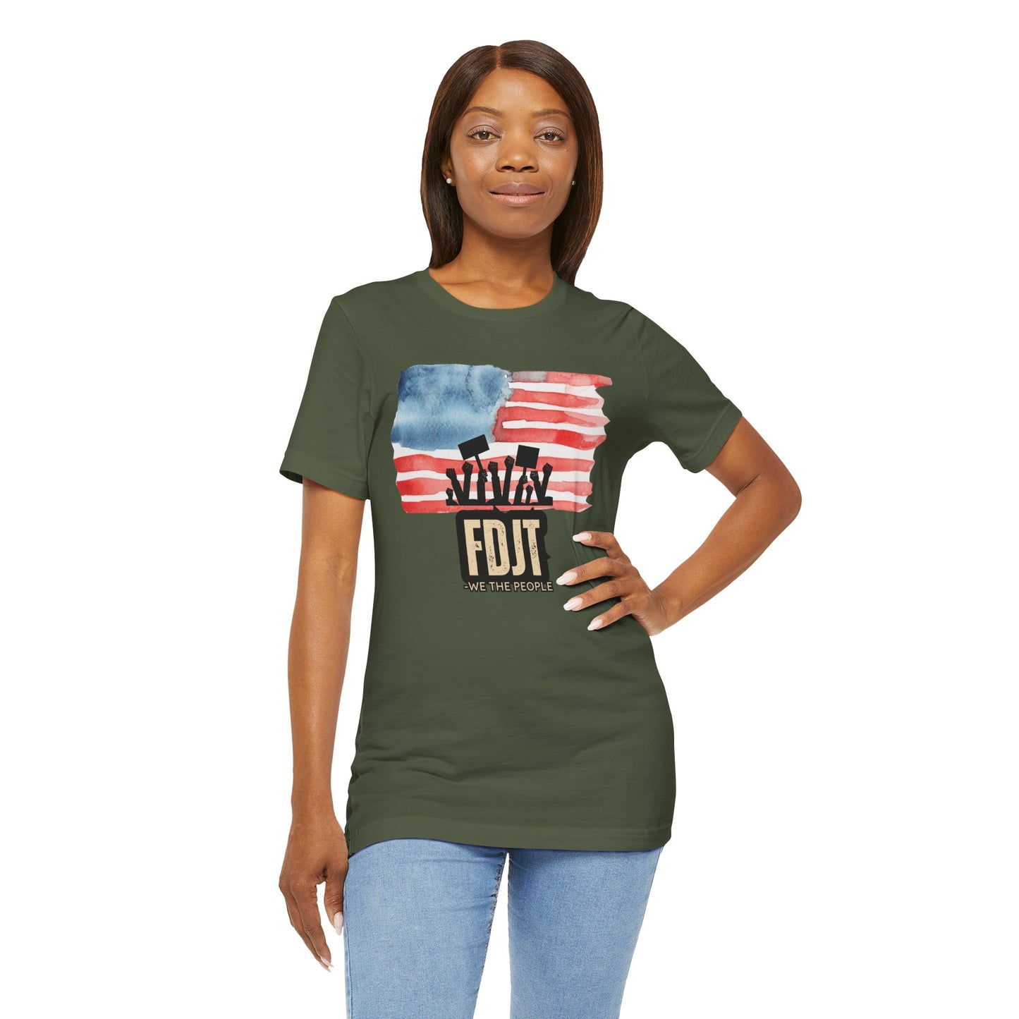 FDJT “We The People” Tee – Red, White & Revolution 🇺🇸