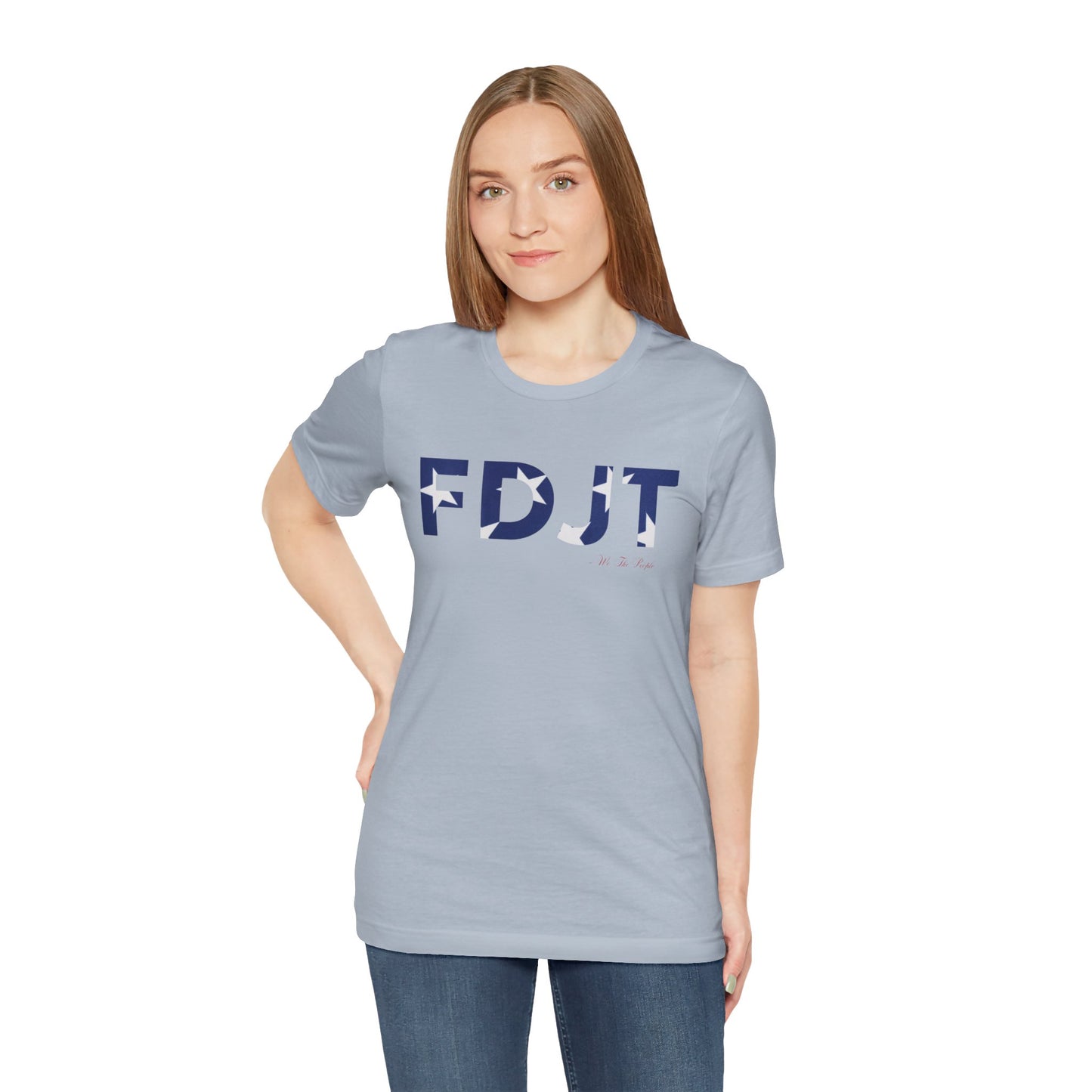 FDJT Blue & White Stars Tee – Classic, Clean, and Defiant ⭐