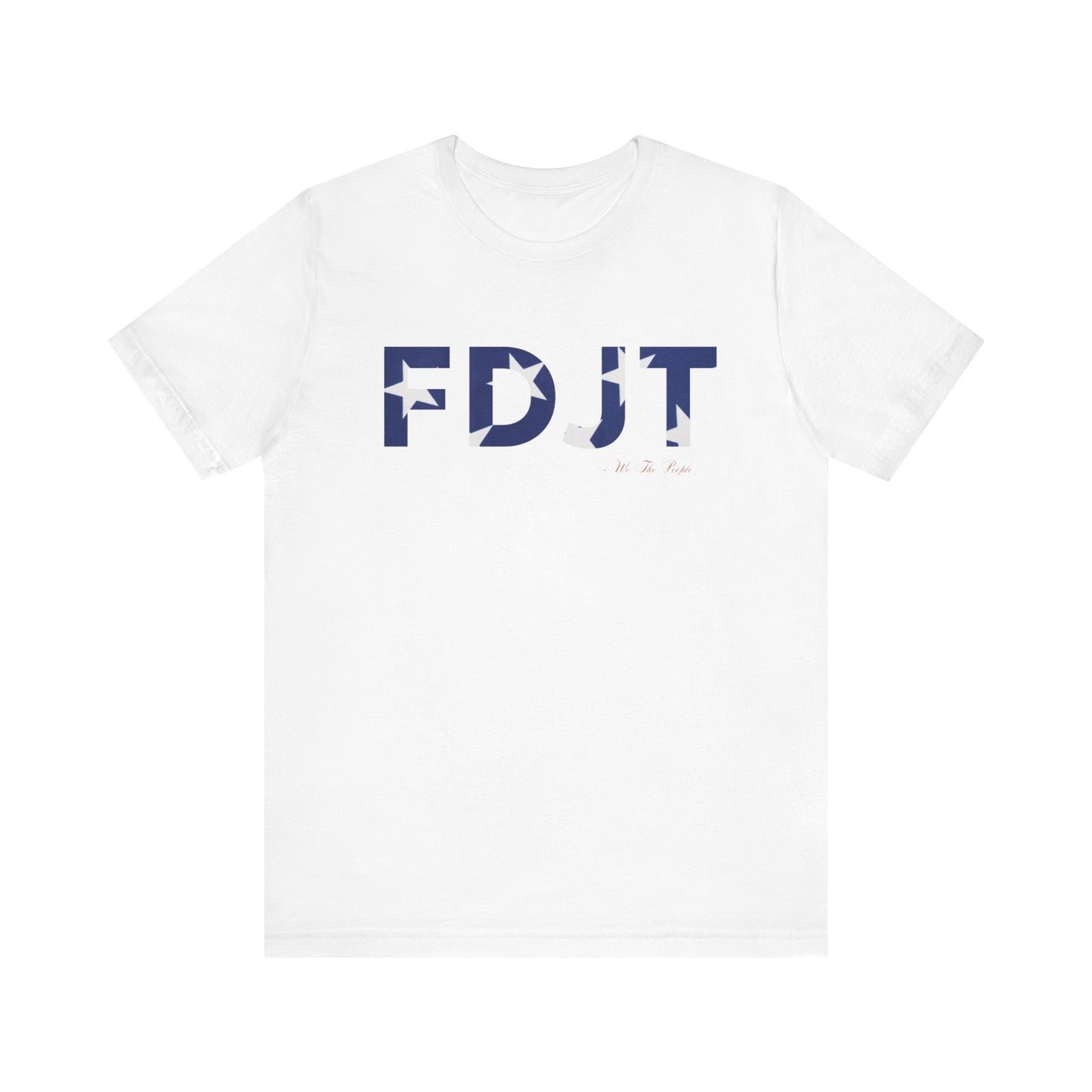 FDJT Blue & White Stars Tee – Classic, Clean, and Defiant ⭐