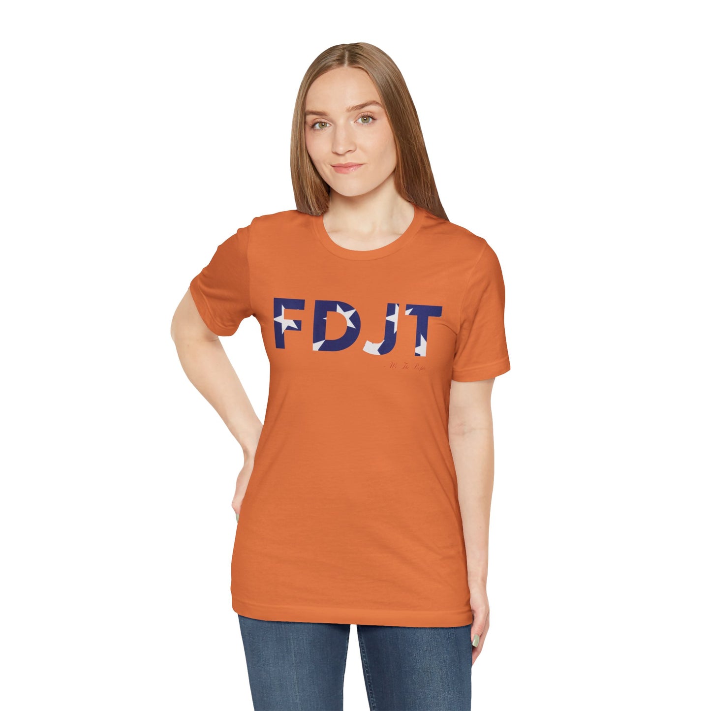 FDJT Blue & White Stars Tee – Classic, Clean, and Defiant ⭐