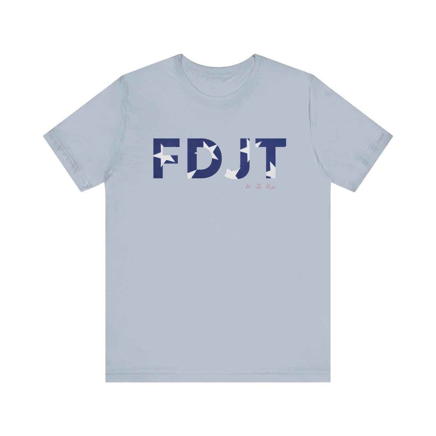 FDJT Blue & White Stars Tee – Classic, Clean, and Defiant ⭐