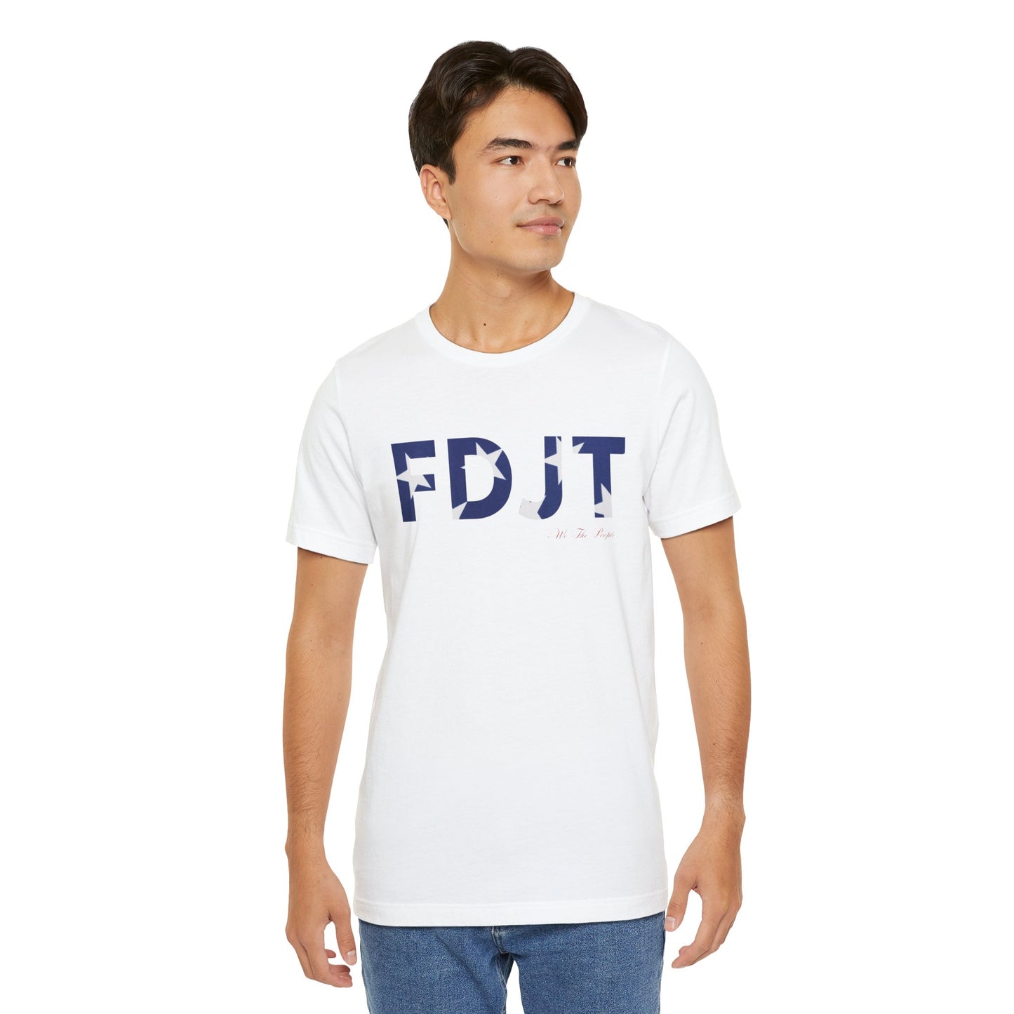 FDJT Blue & White Stars Tee – Classic, Clean, and Defiant ⭐